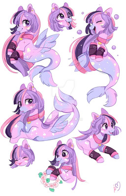 bodily_fluids bubble collar ear_piercing feral hair markings multicolored_hair open_mouth piercing pink_body purple_body purple_eyes smile solo spots spotted_body tears wings ipun european_mythology greek_mythology hasbro my_little_pony mythology fan_character aquatic equid fish hippocampus mammal hi_res multiple_images signature source_request unavailable_at_source watermark