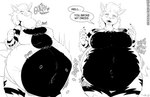 2023 5_fingers ^_^ abdominal_bulge accident accidental_exposure after_vore anthro anthro_pred anthrofied arcanine arm_tuft artist_name belly big_belly big_breasts biped black_and_white black_body black_countershading black_fur black_nails black_nipples black_stripes blomp blush bodily_noises breast_expansion breasts broken_chain canid canine canis chain cheek_tuft churn clothed clothing colored_nails countershade_fur countershade_torso countershading curvy_figure cute_fangs deep_navel dialogue different_sound_effects digestion digestion_noises digital_media_(artwork) dress elbow_tuft english_text expansion exposed_breasts eyes_closed facial_tuft fatal_vore female female_pred fidchellvore fingers front_view fully_inside fur generation_1_pokemon glut gulp_(sound_effect) hair heart_after_text heart_symbol huge_breasts humanoid_hands licking licking_lips licking_own_lips mammal monochrome monotone_hair monotone_tail motion_lines motion_outline multicolored_body multicolored_fur nails navel neck_bulge nintendo nipple_outline nipples onomatopoeia open_mouth oral_vore overweight overweight_anthro overweight_female partially_clothed plump_(sound_effect) pokemon pokemon_(species) pokemorph pop_(sound_effect) portrait rapid_digestion ribbon_(bowhuskers) rumbling_stomach same_size_vore simple_background slosh sloshing_belly smile snaggle_tooth snap soft_vore solo sound_effect_variant sound_effects speech_bubble standing striped_body striped_fur stripes swallowing tail teeth text text_with_heart thick_thighs thigh_expansion thigh_gap three-quarter_portrait three-quarter_view tongue tongue_out torn_clothing torn_dress tuft two_tone_body two_tone_fur voluptuous vore vowelless vowelless_sound_effect wardrobe_malfunction weight_gain white_background white_body white_clothing white_dress white_ears white_fur white_hair white_inner_ear white_nose white_tail wide_hips wobble