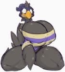 anthro big_breasts breasts clothing female huge_breasts hyper hyper_breasts looking_at_viewer non-mammal_breasts solo thick_thighs pumpkybutt final_fantasy square_enix jailbird_(final_fantasy) avian chocobo 2015 hi_res