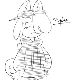 ambiguous_gender anthro clothed clothed_anthro clothing eyebrows hair hair_over_eye hand_in_pocket hoodie looking_aside mouth_closed one_eye_obstructed pockets solo tail text topwear jinu skylar_(jinu) canid canine canis domestic_dog mammal shiba_inu spitz 2017 black_and_white character_name digital_drawing_(artwork) digital_media_(artwork) half-length_portrait hi_res monochrome portrait male_(lore)