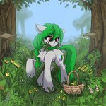 female feral fog forest grass nattle_flake plant solo tree midnightflight hasbro my_little_pony earth_pony equid equine horse mammal pony 1:1 absurd_res hi_res tagme