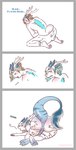 blue_penis blush border bottomwear brown_hair butt butt_expansion clenched_teeth clothed clothing dialogue expansion eyes_closed fur fur_growth genitals green_hair grey_border growth hair horn horn_growth human_to_anthro humanoid_pointy_ears kneeling legs_together looking_back_at_self lying male male_human markings on_front open_mouth pants penis pointy_ears rear_view side_view sigh simple_background sitting sitting_on_ground snout snout_growth solo species_transformation spread_legs spreading striped_markings striped_tail stripes tail tail_growth tail_growth_in_pants tail_markings teeth text topless torn_bottomwear torn_clothing torn_pants transformation transformation_sequence white_background strawberrytfs mythology dragon human humanoid mammal mythological_creature mythological_scalie scalie 2019 colored comic english_text