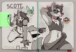 anthro male solo mrjairorate hasbro magic:_the_gathering wizards_of_the_coast scott_(corgipudding) canid canine canis domestic_dog herding_dog mammal pastoral_dog welsh_corgi hi_res sketch_page