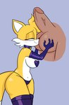 anthro ball_fondling ball_grab ball_sniffing ball_worship balls crossgender crotch_sniffing duo female fondling genitals male male/female male_human smelling_balls sniffing visible_sniffing worship baby_chi sega sonic_the_hedgehog_(series) miles_prower canid canine fox human mammal hi_res