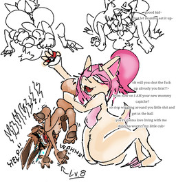 adult_on_young age_difference anthro bodily_fluids duo female forced kidnapping male male/female rape sex tears young bratfox nintendo pokemon tyna_the_kobold eevee generation_1_pokemon kobold pokemon_(species) scalie low_res