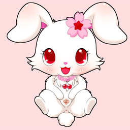 anus featureless_chest featureless_feet featureless_hands feet female feral flower genitals jewelry necklace plant red_eyes semi-anthro solo spread_legs spread_vulva spreading vulva kmkch jewelpet sanrio sega sega_fave ruby_(jewelpet) hare japanese_hare lagomorph leporid mammal 1:1 censored letterbox