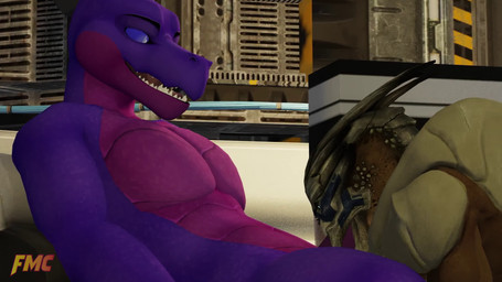 anthro anthro_penetrating anthro_penetrating_male belly blue_body blue_eyes breathing_noises duo erection fade_to_black fellatio genitals groan looking_at_another looking_at_partner looking_pleasured male male/male male_penetrated male_penetrating male_penetrating_male music nude oral oral_only oral_penetration penetration penile penile_penetration penis penis_in_mouth red_belly sex foxmccloud287 sound_warning bioware electronic_arts mass_effect mythology cyprian_(foxmccloud278) garrus_vakarian alien dragon mammal mythological_creature mythological_scalie scalie turian 16:9 3d_(artwork) 3d_animation animated background_music blender_(artwork) blender_eevee_(artwork) digital_media_(artwork) hi_res high_framerate short_playtime sound video widescreen