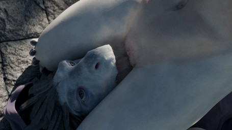 anthro blue_body blue_scales bodily_fluids claws clitoris cloak clothed clothing cunnilingus duo facesitting feathers female genital_fluids genitals lying male male/female navel non-mammal_navel non-mammal_vulva nude oral outside partially_clothed pinned scales sex sitting_on_another steam tongue vaginal vaginal_fluids vulva white_body kvaseus mythology dragon kobold mythological_creature mythological_scalie scalie 16:9 3d_(artwork) blender_(artwork) blender_cycles_(artwork) digital_media_(artwork) hi_res widescreen