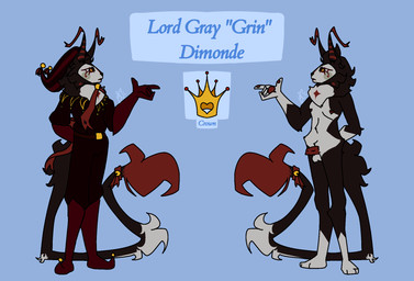 anthro bell belt clothing crown diamond_(marking) ear_tuft fool's_hat genitals hat headgear headwear jester jester_outfit male markings penis ribbons royalty solo tail tail_tuft tuft butlercatnsfw lord_grin_(butlercatnsfw) animal_humanoid domestic_cat felid felid_humanoid feline felis humanoid mammal mammal_humanoid hi_res model_sheet
