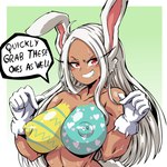 big_breasts blush bodypaint border breasts dialogue easter_breasts female green_background nipples nude nude_female nude_humanoid painted_breasts red_eyes simple_background solo speech_bubble text white_border lewdamone my_hero_academia rumi_usagiyama animal_humanoid humanoid lagomorph lagomorph_humanoid leporid_humanoid mammal mammal_humanoid rabbit_humanoid 1:1 digital_media_(artwork) english_text hi_res shaded