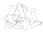 4_toes 5_fingers anthro big_dom_small_sub disembodied_foot dominant domination/submission duo ejaculation feet fingers foot_fetish foot_on_face hands-free hindpaw male male/male pawpads paws pinned restrained size_difference submissive toes young young_anthro misakatsuneko canid canine canis domestic_dog mammal wolf 4:3 hi_res