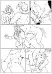 anal anal_penetration animal_genitalia animal_penis balls bestiality bodily_fluids border bridle clothing comic drooling duo equid equine equine_genitalia equine_penis erection eyes_closed feral feral_penetrating feral_penetrating_human forced forced_exposure genitals horse human human_on_feral human_penetrated interspecies male male/male male_on_feral male_on_human male_penetrated male_penetrating male_penetrating_male mammal monochrome nude open_mouth penetration penile penile_penetration penis penis_in_ass quadruped rape saliva sex short_story story story_in_description undressing white_border zorro_re