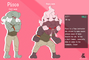 angry anthro barefoot clothing crossed_arms feet fist fur green_body green_clothing green_fur green_shirt green_topwear hair hair_up long_hair male muscular muscular_male red_body red_fur shirt solo text topwear boggsart nintendo pokemon pisco_(boggsart) annihilape generation_9_pokemon pokemon_(species) english_text hi_res