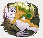 black_mane black_tail blush duo eyes_closed female feral green_mane happy hooves horn hug leaf male mane multicolored_mane plant smile tail tree two_tone_mane two_tone_tail white_body white_mane white_tail evomanaphy asian_mythology chinese_mythology east_asian_mythology hasbro my_little_pony mythology eldorada fan_character yiazmat dragon equid equine kirin mammal mythological_creature mythological_equine mythological_scalie scalie unicorn hi_res