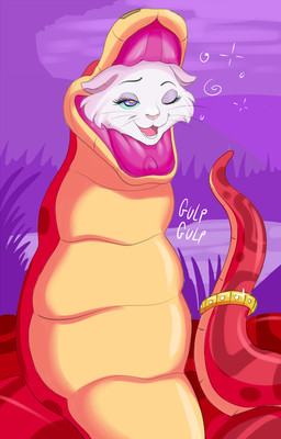 almost_fully_inside ambiguous_gender ambiguous_pred anthro black_eyebrows cloud duo eyebrows feet_first female female_prey feral fur grass head_in_mouth hypnosis imminent_death jewelry mind_control multicolored_body open_mouth oral_vore outside pink_nose pink_tongue plant purple_background raised_eyebrow red_body serpentine_vore simple_background teeth tongue vore whiskers white_body white_fur plsgts disney the_aristocats duchess_(aristocats) domestic_cat felid feline felis mammal reptile scalie snake