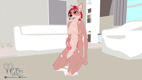 after_orgasm anatomically_correct anatomically_correct_genitalia anatomically_correct_penis animal_genitalia animal_penis anthro balls bodily_fluids breasts canine_genitalia canine_penis cum cum_in_hair cum_on_balls cum_on_body cum_on_breasts cum_on_face cum_on_own_face cum_on_penis cum_on_self cum_pool cum_string erection excessive_cum excessive_genital_fluids furniture genital_fluids genitals gynomorph hair holding_penis intersex knot living_room looking_at_viewer masturbation nipples nude open_mouth orgasm penile penile_masturbation penis solo mynka glaire_daggers canid canine mammal maned_wolf 16:9 3d_(artwork) digital_media_(artwork) hi_res widescreen