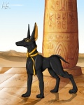 desert egyptian feral male muscular muscular_feral muscular_male quadruped solo tail suzidragonlady egyptian_mythology middle_eastern_mythology mythology anubis anubian_jackal canid canine canis deity jackal mammal 2006