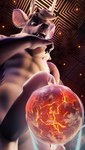 anthro balls blue_eyes ceiling earth fire genitals inside larger_male looking_down male open_mouth penis planet size_difference text year freschrenders blue_stroke bat deer hybrid mammal 2022 3d_(artwork) 9:16 absurd_res artist_name digital_media_(artwork) hi_res