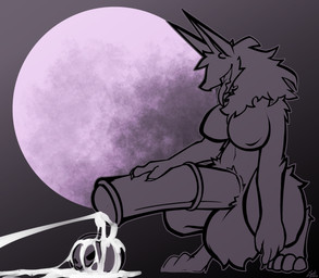 4_fingers animal_genitalia animal_penis ball_tuft balls big_balls big_breasts big_penis bodily_fluids breasts bubble bucket candy_bucket container cum cum_bubble cum_drip cum_in_bucket cum_in_container cum_on_ground cum_overflow cum_string cumshot dripping ejaculation equine_genitalia equine_penis erection excessive_cum excessive_genital_fluids eyeless fingers full_moon genital_fluids genitals gynomorph huge_balls huge_breasts huge_penis hyper hyper_balls hyper_genitalia hyper_penis inner_ear_fluff intersex long_ears mane medial_ring moon navel penis semi-anthro sheath smile thick_thighs tongue tongue_out tuft waist_tuft conditional_dnp lodi_(artist) mythology lodi_(character) canid canine mammal mythological_canine mythological_creature werecanid werecanine werecreature werewolf absurd_res hi_res restricted_palette