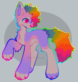 animal_genitalia feral fur genitals grey_background hair male multicolored_hair multicolored_outline multicolored_tail outline pink_body pink_fur purple_body purple_fur rainbow_hair rainbow_outline rainbow_tail sheath simple_background solo sparklefur tail m1ss1ngtexture halo_(m1ss1ngtexture) canid canine canis domestic_dog mammal hi_res