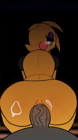 anal anal_fluids anal_penetration anthro anthro_penetrated beakless big_butt bodily_fluids butt duo eyelashes eyeshadow female female_penetrated first_person_view genitals glowing glowing_eyes head_feathers head_tuft machine makeup male male/female male_penetrating male_penetrating_female male_pov nude open_mouth penetrating_pov penetration penile penile_penetration penis penis_in_ass purple_eyeshadow rosy_cheeks sex teeth thick_thighs tongue tongue_out tuft white_eyes wide_hips bbo five_nights_at_freddy's five_nights_at_freddy's_2 scottgames toy_chica_(fnaf) animatronic avian bird chicken galliform phasianid robot 2d_animation animated frame_by_frame no_sound short_playtime video