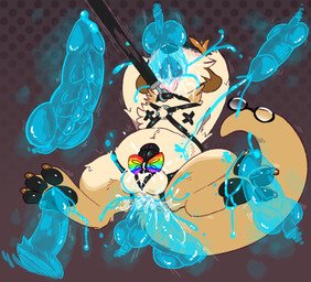 3_toes accessory anal anal_penetration animal_genitalia animal_penis anthro bdsm black_chastity_cage blush bodily_fluids bound canine_genitalia canine_penis chastity_cage chastity_device claws collar cum disembodied_penis dotted_background double_anal double_penetration eyewear feet foot_fetish foot_play footjob genital_fluids genitals glasses group halftone_background harness humanoid_genitalia humanoid_penis leash male nipple_tape oral oral_penetration pasties pattern_background pawpads paws penetration penile penile_penetration penis penis_accessory penis_bow penis_in_ass penis_ribbon ribbons saliva sex simple_background solo_focus stippling tail tape toe_claws toes tongue tongue_out translucent translucent_penis crownedvictory mammal mustelid otter 2020 halftone hi_res
