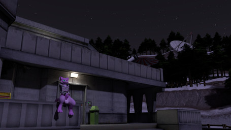 anthro balls blue_eyes bottomless clothed clothing detailed_background evergreen_tree exhibitionism forest fur genitals heterochromia hoodie hoodie_only humanoid_genitalia humanoid_penis male night penis pine_tree pink_body pink_eyes pink_fur plant snow solo topwear topwear_only tree winter luramoth blender_cycles voices_of_the_void felura domestic_cat felid feline felis mammal mayu_(azuki) 16:9 3d_(artwork) 4k absurd_res digital_media_(artwork) hi_res widescreen nonbinary_(lore)