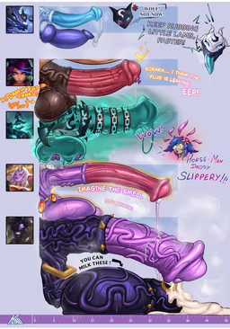 animal_genitalia animal_penis anthro ball_fondling ball_ring balls big_balls big_penis blue_penis bodily_fluids brown_balls canine_genitalia canine_penis chart cum dialogue ejaculation equine_genitalia equine_penis erection excessive_cum excessive_genital_fluids flared_penis fondling genital_fluids genital_piercing genitals glistening glistening_balls glistening_genitalia glistening_knot glistening_penis green_balls green_penis group gynomorph holding_penis horn huge_balls huge_penis hyper hyper_balls hyper_genitalia hyper_penis intersex knot male medial_ring musk penetration penis penis_chart penis_piercing penis_size_difference piercing plug_(sex_toy) precum prince_albert_piercing purple_balls purple_penis saggy_balls scrotum_flap scrotum_piercing sex_toy testicle_cuff text urethral urethral_penetration urethral_plug vein veiny_balls veiny_penis kalikias european_mythology greek_mythology league_of_legends mythology penis_lineup riot_games tencent alistar_(lol) hecarim_(lol) kindred_(lol) lamb_(lol) lillia_(lol) neeko_(lol) soraka wolf_(lol) bovid bovine canid canine canis caprine centaur deer deer_taur equid equid_taur ghost horned_humanoid humanoid humanoid_taur mammal mammal_taur minotaur sheep spirit taur wolf 2026 absurd_res english_text hi_res letterbox