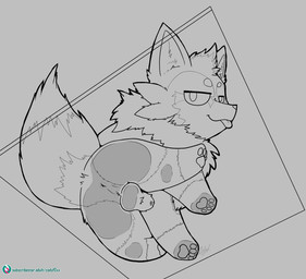 against_surface animal_genitalia anus canine_genitalia digitigrade feral genitals glass glass_surface looking_at_viewer low-angle_view male on_glass on_glass_surface sheath sitting under_surface_view codyf0xx nintendo pokemon kirin_(kirinfox) generation_5_pokemon pokemon_(species) zorua hi_res