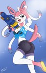 anthro female solo thelasthope nintendo pokemon songkran eeveelution generation_6_pokemon pokemon_(species) sylveon absurd_res hi_res