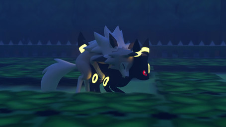 ambiguous_penetration animal_genitalia animal_penis bioluminescence black_body black_fur canine_genitalia canine_penis doggystyle duo erection female female_penetrated feral feral_on_feral feral_penetrated feral_penetrating feral_penetrating_feral forest from_behind_position fur genitals glowing glowing_markings knot knotted_penis male male/female male_penetrating male_penetrating_female markings mating_grip mounting night obscured_penetration on_model outside penetration penile penile_penetration penis plant sex tail tree yuumimybeloved nintendo pokemon canid canine eeveelution generation_2_pokemon generation_7_pokemon lycanroc mammal midday_lycanroc pokemon_(species) umbreon 16:9 3d_(artwork) 3d_animation animated blender_(artwork) blender_cycles_(artwork) digital_media_(artwork) hi_res short_playtime sound video widescreen