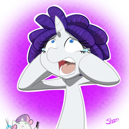 alternate_hairstyle blue_eyes brush comb_(brush) dreadlocks duo female feral green_eyes hair hairbrush holding_brush holding_comb holding_hairbrush holding_object horn humor oops open_mouth purple_hair scissors shocked solo_focus teeth tongue slypon friendship_is_magic hasbro my_little_pony mythology rarity_(mlp) sweetie_belle_(mlp) equid equine mammal mythological_creature mythological_equine unicorn 1:1 digital_media_(artwork)