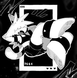 anthro bottomwear clothing open_mouth relaxing shirt shorts solo tank_top teeth topwear yawn yotsuba00000 domestic_cat felid feline felis mammal 2026 hi_res monochrome