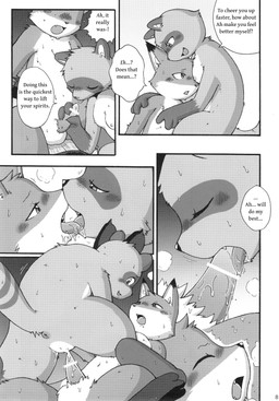 anthro blush bodily_fluids duo fellatio female genitals licking male male/female oral penile penis penis_lick saliva saliva_on_penis saliva_on_tongue sex steamy_breath text tongue mikaduki_karasu third-party_edit canid canine fox mammal raccoon_dog tanuki absurd_res comic english_text greyscale hard_translated hi_res monochrome translated translation_edit