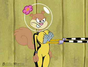 angry anthro armor breast_grab breasts clothed clothing female flower hand_on_breast headgear helmet inside jumpsuit looking_at_another male plant standing tail touching_breast underwater water bolillo_werito nickelodeon spongebob_squarepants sandy_cheeks eastern_grey_squirrel grey_squirrel mammal rodent sciurid tree_squirrel absurd_res hi_res