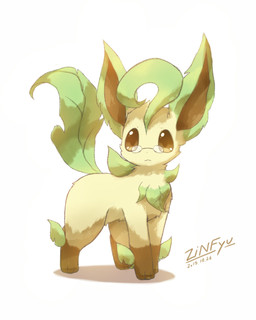 ambiguous_gender brown_body brown_eyes brown_fur eyewear feral fur glasses green_body leg_markings looking_at_viewer markings paws pince-nez plant socks_(marking) solo zinfyu nintendo pokemon eeveelution elemental_creature flora_fauna generation_4_pokemon leafeon pokemon_(species) 2015 4:5 digital_media_(artwork) hi_res shaded