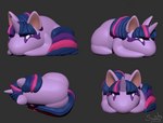 buns chibi female feral hair hair_bun horn multiple_angles smile solo sunny_way friendship_is_magic hasbro my_little_pony mythology twilight_sparkle_(mlp) equid equine horse mammal mythological_creature mythological_equine pony unicorn 3d_(artwork) digital_media_(artwork) zbrush_(artwork)