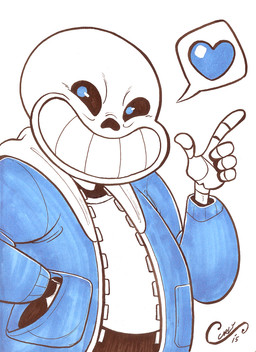5_fingers anterior_nasal_aperture arms_bent bald black_sclera blue_clothing blue_eyes bone bottomwear clothed clothing finger_gun fingers front_view gesture hand_gesture hand_in_pocket heart_reaction heart_symbol hoodie humanoid_hands looking_away male not_furry overweight overweight_humanoid overweight_male pants pockets shirt simple_background skeleton skull smile solo speech_bubble standing toony topwear white_background white_body curlypie undertale undertale_(series) sans_(undertale) animated_skeleton humanoid undead 2015 half-length_portrait marker_(artwork) mixed_media pen_(artwork) pictographics portrait restricted_palette signature traditional_media_(artwork)