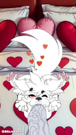anthro big_penis blowjob_face fellatio first_person_view genitals looking_at_viewer looking_up looking_up_at_viewer male male/male male_focus male_penetrated male_penetrating male_penetrating_male male_pov moan oral oral_only oral_penetration out_of_frame penetrating_pov penetration penile penile_penetration penis penis_in_mouth rough_sex sex wolf_tail klmsama 9:16 animated hi_res short_playtime sound video