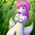 anthro bodily_fluids breasts cum cum_inside female fur genital_fluids genitals hair nipples pussy solo lekisceon shinozuka_(lekisceon) 1:1 absurd_res hi_res