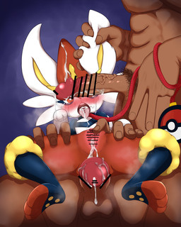abs after_sex anthro biped blush blushing_profusely bodily_fluids censor_bar censored_genitalia censored_penis censored_vulva clitoral_hood clitoris collar cum cum_from_mouth cum_from_vagina cum_in_mouth cum_in_vagina cum_inside cum_on_face cum_on_own_penis cum_on_penis cum_on_self cum_on_tongue cum_string ear_grab female female_anthro female_on_human genital_fluids genitals gesture group hand_gesture inner_labia interspecies leaking_cum leash leashed_collar looking_at_viewer male male/female male_human male_on_anthro mostly_offscreen_character mostly_offscreen_human mostly_offscreen_male muscular muscular_human muscular_male nude nude_human nude_male penis plantigrade pokephilia pose pubes purple_background simple_background slim slim_anthro slim_female spread_legs spread_vulva spreading tongue trio urethra v_sign vulva ks2020202 nintendo pokemon cinderace generation_8_pokemon human mammal pokemon_(species) 2023 censored hi_res