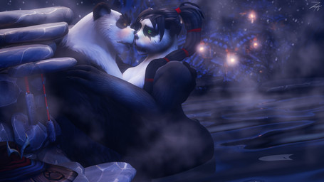 anthro big_breasts breasts duo female male male/female nude zatoart blizzard_entertainment warcraft taoshi taran_zhu bear mammal pandaren 16:9 3d_(artwork) 4k absurd_res digital_media_(artwork) hi_res widescreen