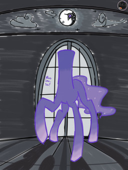 4_legs ambiguous_gender ankh_artist cloud feral glass gradient_legs grey_background headless holidays moon purple_body safety_pin shadow simple_background solo tail text halloween hasbro my_little_pony headless_horse_(mlp) equid equine horse mammal pony 3:4 absurd_res hi_res