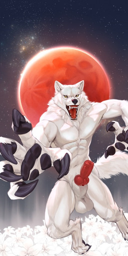 4_toes 5_fingers abs action_pose angry animal_genitalia animal_penis anthro arms_outstretched attack attacking_viewer balls big_balls big_penis biped black_claws black_lips black_nose black_pawpads blurred_background bodily_fluids canine_genitalia canine_penis claws curled_fingers depth_of_field digitigrade ears_back ejaculation erection fangs feet finger_claws fingers flower fluffy fluffy_tail full_moon fur genital_fluids genitals inner_ear_fluff knot knotted_penis leaking_precum lips male mane moon muscular muscular_anthro muscular_male navel neck_tuft night nude nude_anthro nude_male open_mouth outside pawpads paws pecs penis pivoted_ears plant pose precum reaching_towards_viewer red_moon red_penis sharp_teeth sheath sky snout solo star starry_sky tail teeth toe_claws toes tongue tuft whiskers white_body white_fur yellow_eyes zephyxus mythology wolf's_rain kiba_(wolf's_rain) canid canine mammal mythological_canine mythological_creature werecanid werecanine werecreature werewolf 2025 shaded