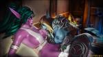 duo female not_furry mottec blizzard_entertainment warcraft sylvanas_windrunner tyrande_whisperwind elf humanoid night_elf 16:9 3d_(artwork) digital_media_(artwork) hi_res widescreen