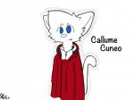 4:3 anthro blue_eyes callumecuneo callume_cuneo clothed clothing felid fur jacket mammal simple_background smile solo topwear white_body white_fur