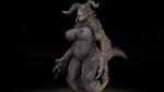 16:9 3d_(artwork) anthro bethesda_softworks breasts deathclaw digital_media_(artwork) fallout female femclaw hi_res microsoft nipples non-mammal_breasts non-mammal_nipples planetmojo scalie scrungusbungus simple_background solo source_filmmaker tail tongue widescreen