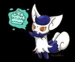 ambiguous_gender blue_hair fur hair orange_eyes poke_puff semi-anthro simple_background solo white_body white_fur yellow_sclera alsiushaku nintendo pokemon generation_6_pokemon meowstic pokemon_(species) 6:5 alpha_channel