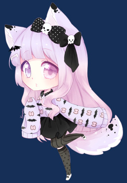 accessory animal_ears bottomwear bow_ribbon clothing female footwear hair hair_accessory hair_bow hair_ribbon heterochromia looking_at_viewer oversized_clothing oversized_shirt oversized_topwear ribbons shirt shoes skirt socks solo topwear yumemin animal_humanoid humanoid