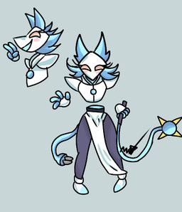 anthro female flail floating_hands floating_torso machine melee_weapon simple_background solo tail weapon omegamax deltarune undertale_(series) tasque_manager darkner domestic_cat felid feline felis mammal robot 2021 digital_media_(artwork)